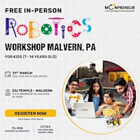 Image principale de In-Person Event: Free Robotics Workshop, Malvern, PA (7-14 Yrs)