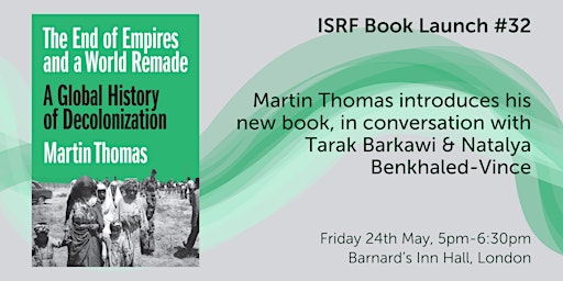 Image principale de ISRF Book Launch: 'The End of Empires and a World Remade'