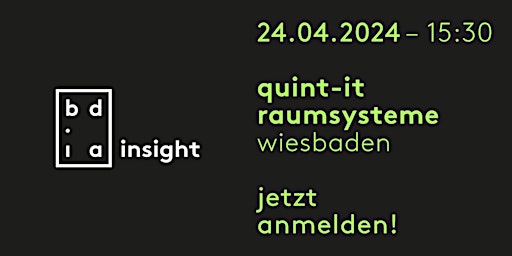 Immagine principale di bdia insight x quint-it raumsysteme 