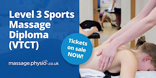 Imagem principal do evento VTCT Level 3 Sport Massage Diploma - Manchester