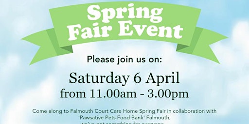 Spring Fair at Falmouth Court Care Home primary image