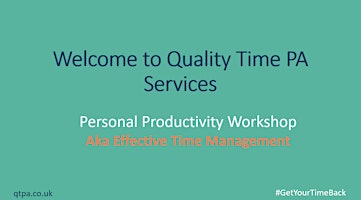 Quality Time Management Workshop primary image