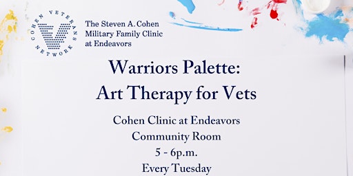 Imagem principal do evento Warriors Palette: Art Therapy for Vets