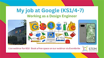 Imagem principal do evento My Job at Google (KS1/4-7)