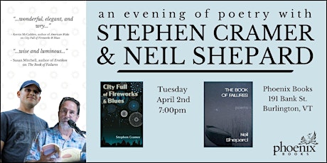 An Evening Poetry with Stephen Cramer and Neil Shepard