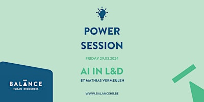 Hauptbild für Power Session: AI in L&D