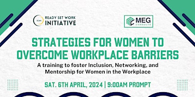 Imagem principal do evento STRATEGIES FOR WOMEN TO OVERCOME WORKPLACE BARRIERS