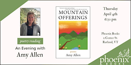 An Evening of Poetry with Amy Allen: Mountain Offerings