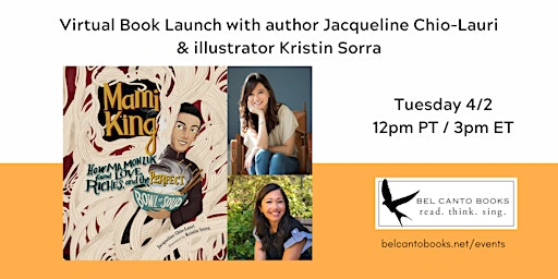 Imagen principal de Virtual Book Launch with Jacqueline Chio-Lauri & Kristin Sorra