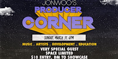 Hauptbild für Jon Woo's Producer Corner: music industry development series