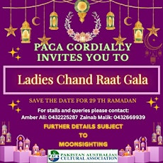 Ladies Chand Raat Gala 2024 by PACA primary image