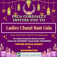 Ladies Chand Raat Gala 2024 by PACA primary image