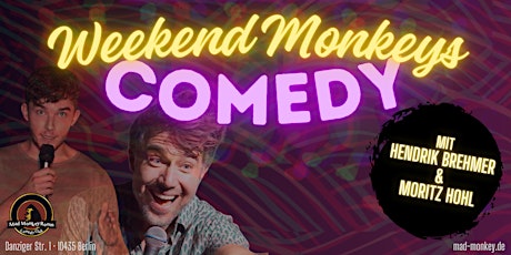 Hauptbild für Weekend Monkeys Comedy | MAIN SHOW 20:00 UHR | Stand Up im Mad Monkey Room