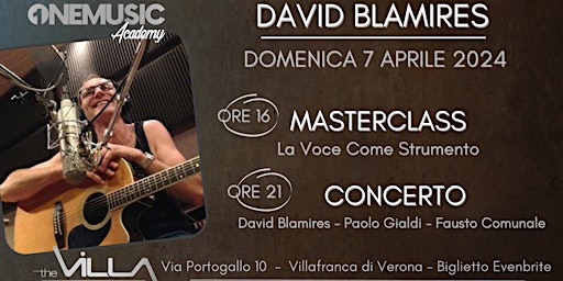 Image principale de DAVID BLAMIRES  - Masterclass e Concerto