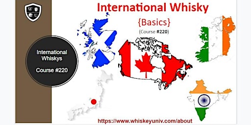 International Whisky Basics BYOB (Course #220) primary image