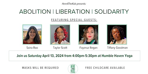 Abolition, Liberation, Solidarity: A Discussion primary image