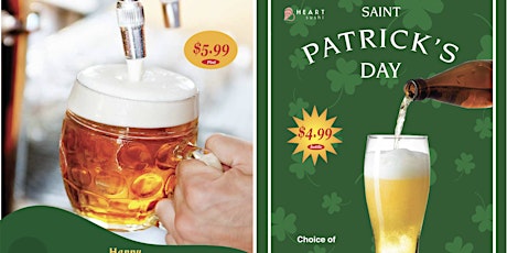 Beer Promotion to  celebrate St. Patrick's Day at Heart Sushi