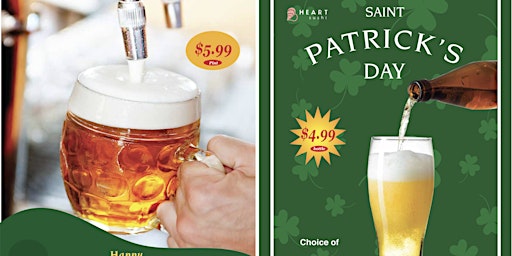 Image principale de Beer Promotion to  celebrate St. Patrick's Day at Heart Sushi