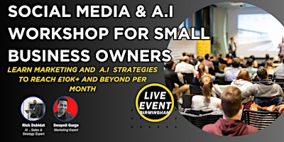 Primaire afbeelding van Social Media & A.I  Workshop For Small Business Owners