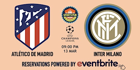 Imagen principal de Atletico Madrid v Inter Milano | Champions League - Sports Pub Malasaña