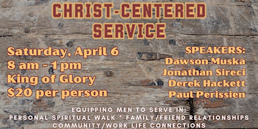 Imagem principal do evento 2024 Men's Conference: Christ Centered Service