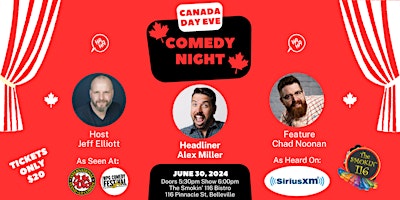 Image principale de Canada Day Eve Comedy Night