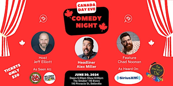 Canada Day Eve Comedy Night