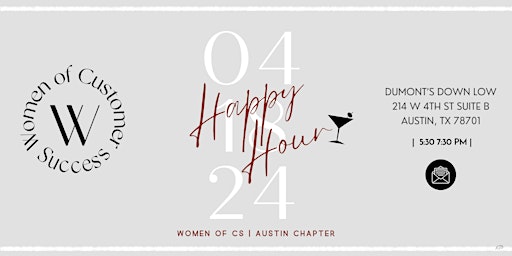 Image principale de Women of Customer Success - Austin Happy Hour!
