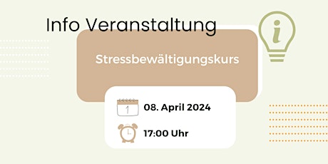 Info-Veranstaltung Stressbewältigungskurs