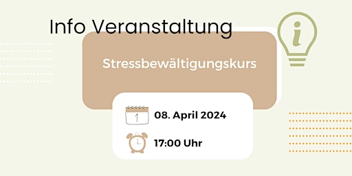 Hauptbild für Info-Veranstaltung Stressbewältigungskurs