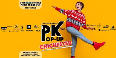 Imagem principal do evento Chichester's Affordable PK Pop-up - £20 per kilo!