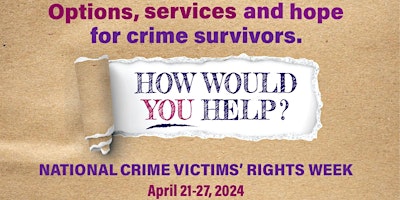 National Crime Victims' Rights Week Walk & Community Event primary image
