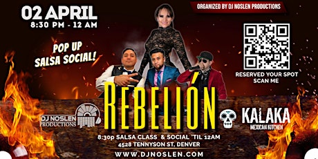 Rebelion Salsa Social Tuesday APRIL 2ND