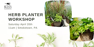 Imagem principal do evento Herb Planter Workshop Smoketown Location