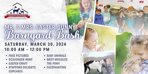 Primaire afbeelding van Barnyard Bash with Mr. & Mrs. Easter Bunny