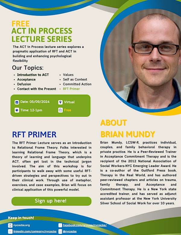 ACT in Process Lecture Series:  RFT Primer