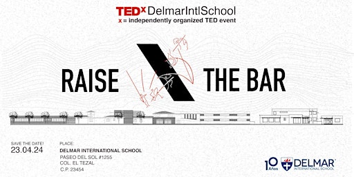 TEDxDelmarIntlSchool 2024 RAISE THE BAR  primärbild