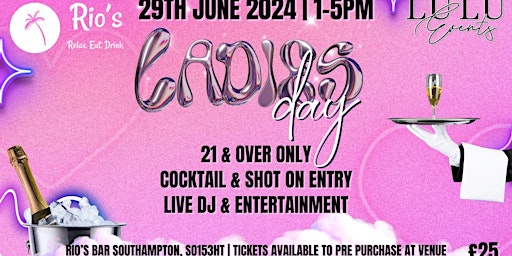 Primaire afbeelding van Ladies Day @ Rio's Bar Southampton - Live DJ & Stripper (21 & over only)