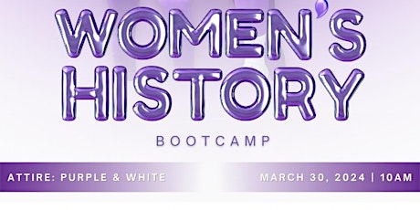 Women’s History Month Bootcamp