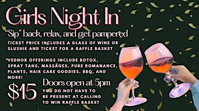 April 5th-Girls Night In at Seven Mile Winery