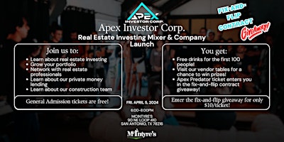 Apex Investor Corp Grand Opening Mixer primary image