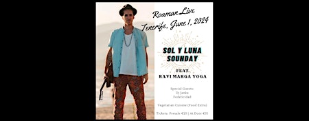 Imagem principal do evento ROAMAN LIVE - Sol y Luna SounDay