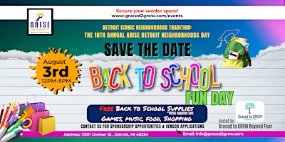 Hauptbild für 2nd Annual Back to School Fun Day - Neighborhoods Day 2024