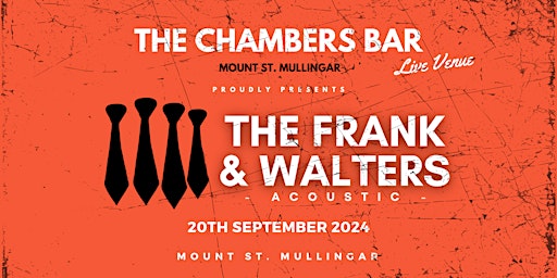 Imagem principal do evento THE FRANK & WALTERS Live at The Chambers Bar