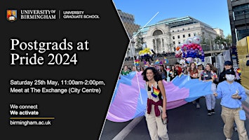 Imagem principal do evento Postgraduates in the Birmingham Pride Parade 2024