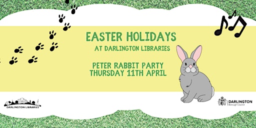 Immagine principale di Darlington Libraries: Peter Rabbit Party  (1:30pm Dton) 