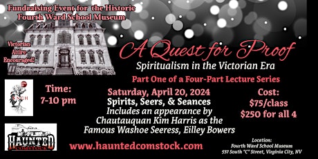 A QUEST FOR PROOF: SPIRITUALISM IN THE VICTORIAN ERA - PART 1 of 4