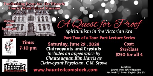 Imagem principal do evento A QUEST FOR PROOF: SPIRITUALISM IN THE VICTORIAN ERA - PART 2 of 4
