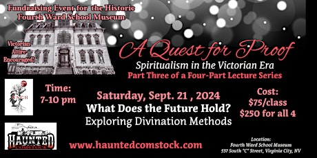 A QUEST FOR PROOF: SPIRITUALISM IN THE VICTORIAN ERA - PART 3 of 4