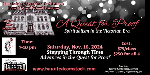 Imagem principal do evento A QUEST FOR PROOF: SPIRITUALISM IN THE VICTORIAN ERA - PART 4 of 4